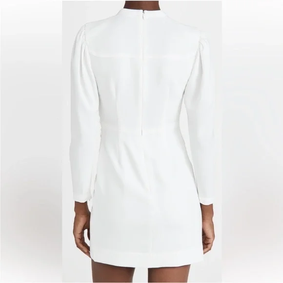 NWT A.L.C white Jane long sleeve dress sz 2 - Picture 4 of 13
